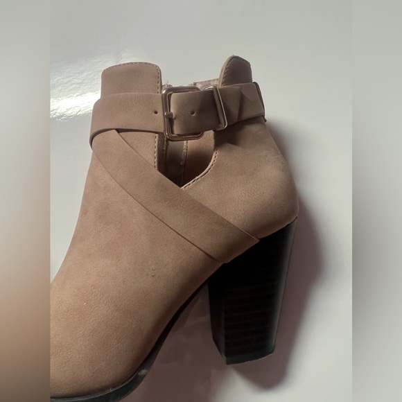 Soft Pink Ankle block Heel Booties - Picture 10 of 10